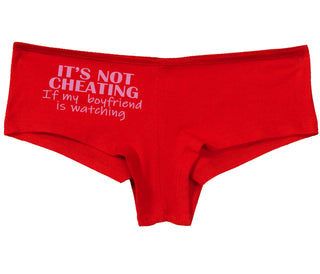 It’s Not Cheating If My Boyfriend Watches - Red Boy Short