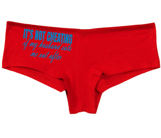 It's Not Cheating If My Husband Eats Me Out After - Red Boy Short