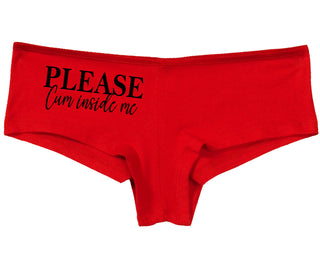 Please Cum Inside Me - Red Boy Short
