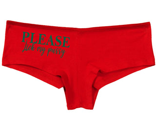 Please Lick My Pussy - Red Boy Short
