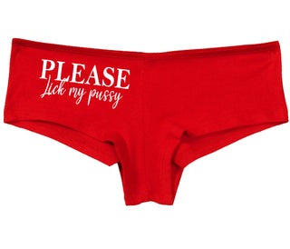 Please Lick My Pussy - Red Boy Short