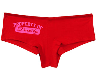 Property Of Daddy - Athletic Look - Red Boy Short