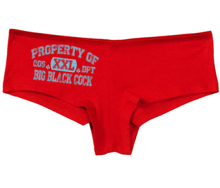 Property Of Big Black Cock - Queen Of Spades - Red Boy Short