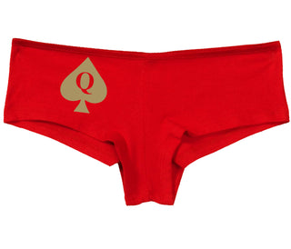 Queen Of Spades Logo - Red Boy Short
