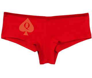 Queen Of Spades Logo - Red Boy Short