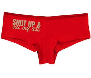 Shut Up and Eat My Ass - Red Boy Short