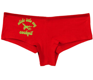 Slide Into My Cockpit - Red Boy Short