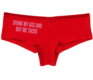 Spank My Ass And Buy Me Tacos - Red Boy Short