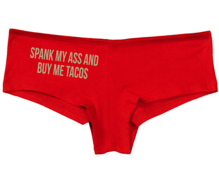 Spank My Ass And Buy Me Tacos - Red Boy Short