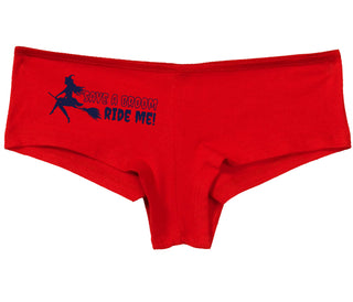 Save A Broom - Ride Me - Witch - Red Boy Short