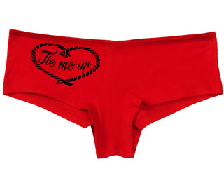 Tie Me Up - Cute Rope Design - Red Boy Short