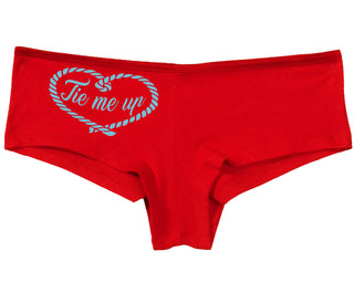Tie Me Up - Cute Rope Design - Red Boy Short