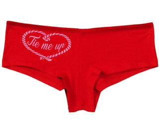 Tie Me Up - Cute Rope Design - Red Boy Short