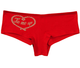 Tie Me Up - Cute Rope Design - Red Boy Short