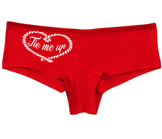Tie Me Up - Cute Rope Design - Red Boy Short