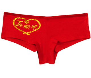 Tie Me Up - Cute Rope Design - Red Boy Short
