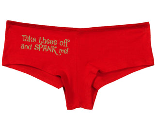 Take These Off And Spank Me - Red Boy Short