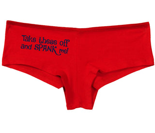 Take These Off And Spank Me - Red Boy Short