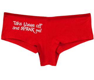 Take These Off And Spank Me - Red Boy Short