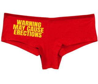 Warning May Cause Erections - Red Boy Short