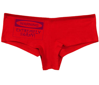 Warning Extremely Horny - Red Boy Short