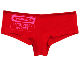 Warning Extremely Horny - Red Boy Short