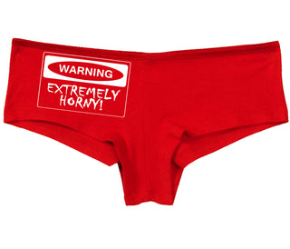 Warning Extremely Horny - Red Boy Short