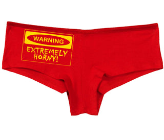 Warning Extremely Horny - Red Boy Short
