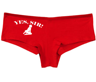 Yes Sir - Submissive Woman - Red Boy Short