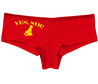 Yes Sir - Submissive Woman - Red Boy Short