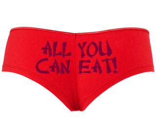 All You Can Eat Chinese Takaway Style - Red Boyshort