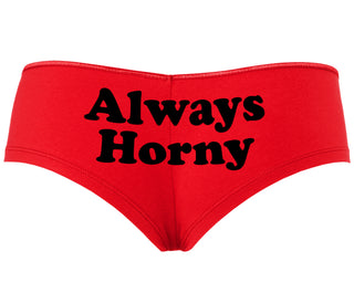 Always Horny - Red Boyshort