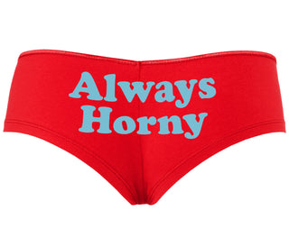 Always Horny - Red Boyshort