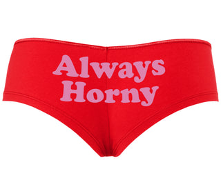 Always Horny - Red Boyshort