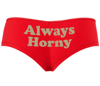 Always Horny - Red Boyshort