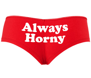 Always Horny - Red Boyshort