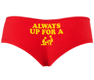 Always Up For A Threesome - Red Boy Short