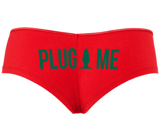 Anal Plug Me - Red Boyshort