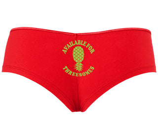 Available for Threesomes - Swinger Pineapple - Red Boy Short
