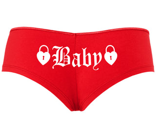 Baby Goth Look With Locks - Red Boyshort