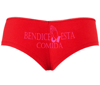 Bendice Esta Comida - Bless This Meal - Red Boyshort