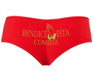 Bendice Esta Comida - Bless This Meal - Red Boyshort