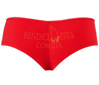 Bendice Esta Comida - Bless This Meal - Red Boyshort