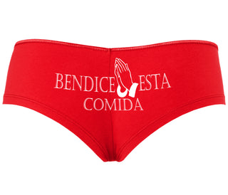 Bendice Esta Comida - Bless This Meal - Red Boyshort