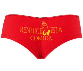 Bendice Esta Comida - Bless This Meal - Red Boyshort