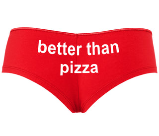Better Than Pizza - Red Boyshort