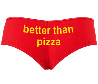 Better Than Pizza - Red Boyshort