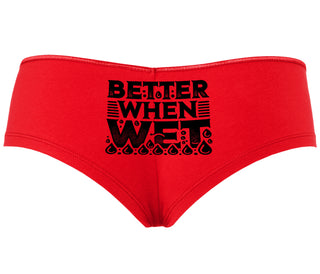 Better When Wet - Red Boyshort