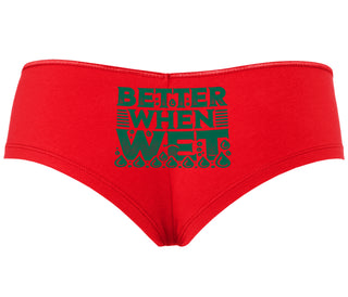 Better When Wet - Red Boyshort