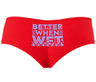 Better When Wet - Red Boyshort